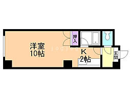 チャイルドパークII 1階1Kの間取り