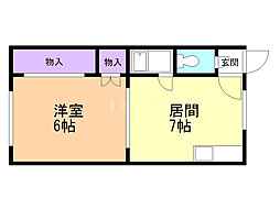 間取図画像 1DK
