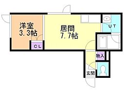 間取図画像 1DK