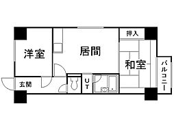 エルカミノ平岸 7階2DKの間取り