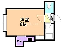 Ｒｉｖａｇｅ212 303 3階ワンルームの間取り