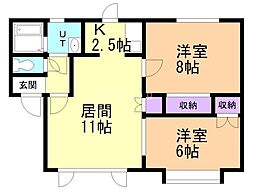 間取図画像 2LDK