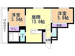 間取図画像 2LDK