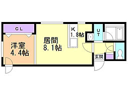 間取図画像 1LDK