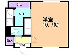 センタービレッジ821 ワンルームの間取図画像