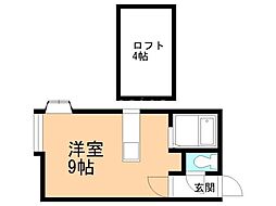 プライムハウス ワンルームの間取図画像