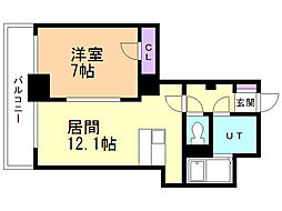 CASA・VILLAGE 1LDKの間取図画像