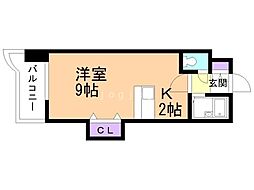 ローヤルハイツ月寒東5 1Kの間取図画像