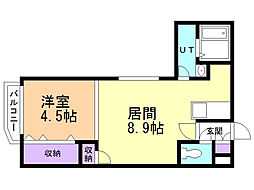 PREZIOSA 1LDKの間取図画像