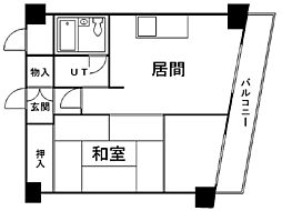 メトロハイツ 1SDKの間取図画像