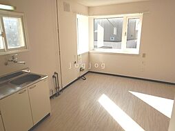 サンハイツ平岸 102 1階ワンルームのリビング/ダイニング