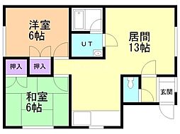 川沿中央マンション 2階