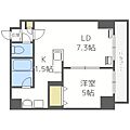 レガート菊水6階5.9万円