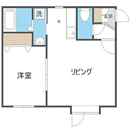 ピノ.S24 1LDKの間取図画像