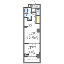 MulberryGarden512 1LDKの間取図画像