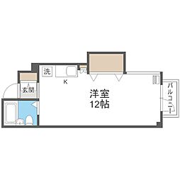 パブリック48 ワンルームの間取図画像
