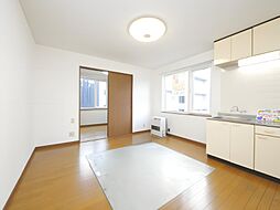 札幌市営東豊線 学園前駅 徒歩8分の賃貸アパート 2階1LDKのリビング/ダイニング