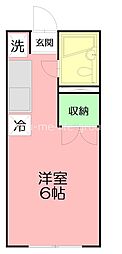 エステートピアいずみ ワンルームの間取図画像