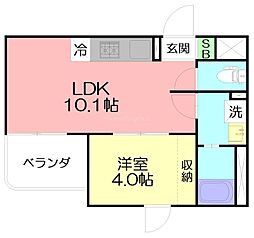 Sette Luce 1LDKの間取図画像