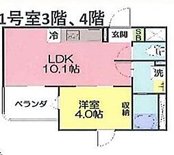 Sette Luce 1LDKの間取図画像