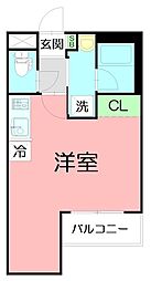 LifeshipGapricot ワンルームの間取図画像