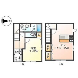 コンフォール 1LDKの間取図画像