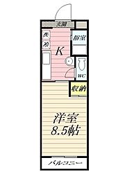 BenePalazzoAki 1Kの間取図画像