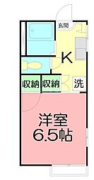 ハイム・グレース 1Kの間取図画像