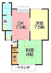 間取図画像 2DK