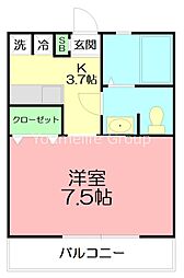 間取図画像 1K