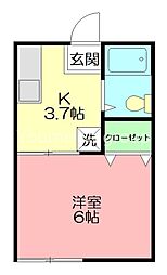 間取図画像 1K