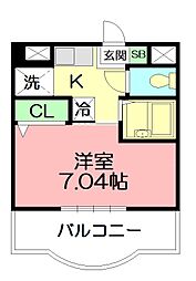 間取図画像 1K