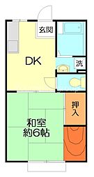 間取図画像 1DK