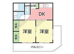 間取図画像 2DK