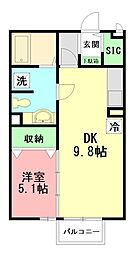 間取図画像 1DK