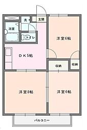 アルカディア湘南 3DKの間取図画像