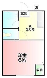 間取図画像 1K