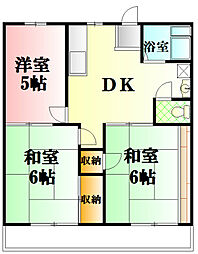 間取図画像 3DK