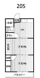 間取図画像 2DK