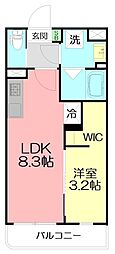 間取図画像 1LDK