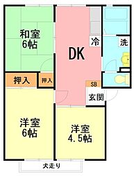 間取図画像 3DK