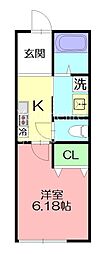 間取図画像 1K