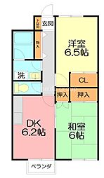 間取図画像 2DK