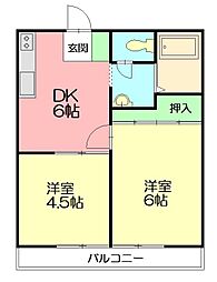 間取図画像 2DK