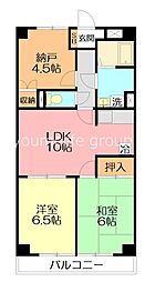パストラルピア 2SLDKの間取図画像