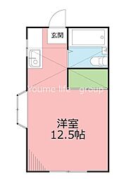 パレスNOJIMA ワンルームの間取図画像