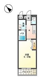 マリアージュ 1Kの間取図画像