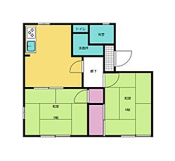 ブレーメン5 2DKの間取図画像