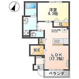 間取図画像 1LDK