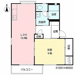 間取図画像 1LDK